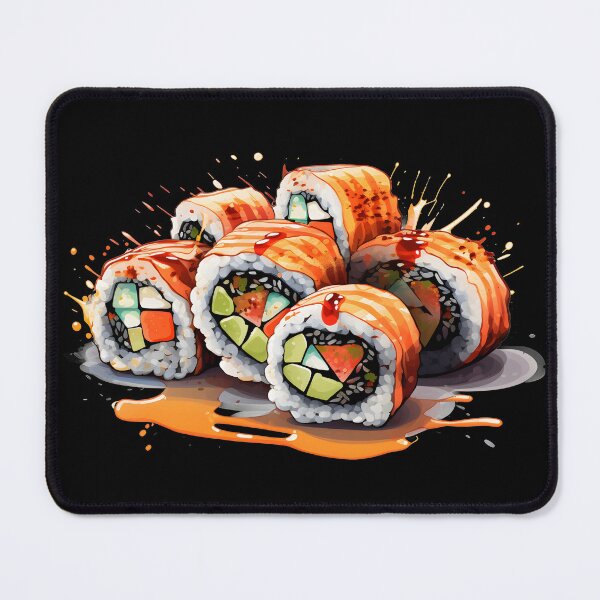 Item preview, Cartoon style sushi maki designed and sold by naatala.