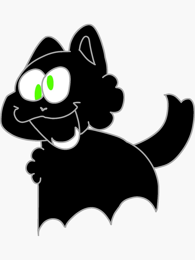 Black Cat  Sticker for Sale by janewwu