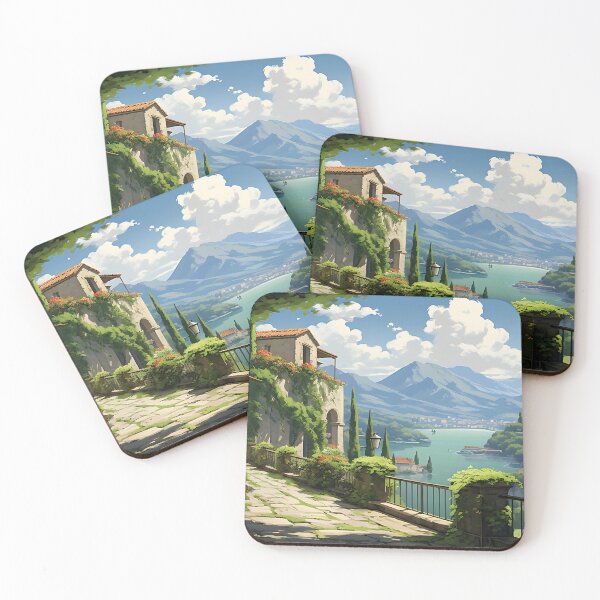 Item preview, Anime Amazing Italy Street | A Vibrant and Charming Piece of Art for Your Home designed and sold by samuelpinzon.