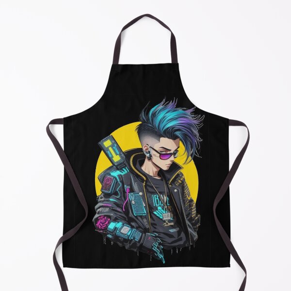 Item preview, Cyberpunk Boy in Neon Colors designed and sold by KeshaEls.