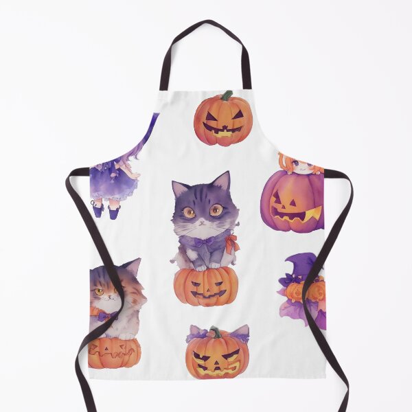 Item preview, Purple Cats, Witches, and Pumpkins designed and sold by Ridaelb.