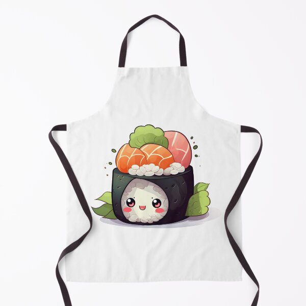 Item preview, Cartoon style cute sushi maki roll designed and sold by naatala.