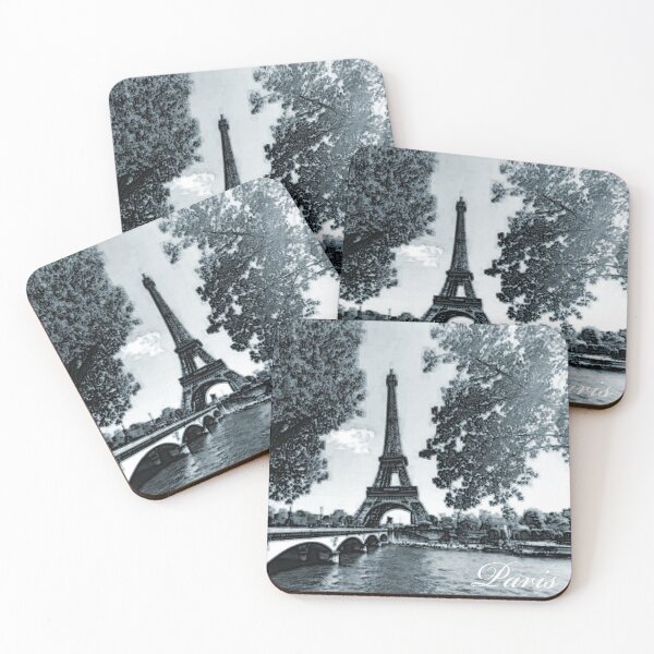 Item preview, The Eiffel Tower, Paris, Ash Blue, Travel Poster - France's Structural Masterpiece Known as The Symbol of Love designed and sold by studioSharonKay.