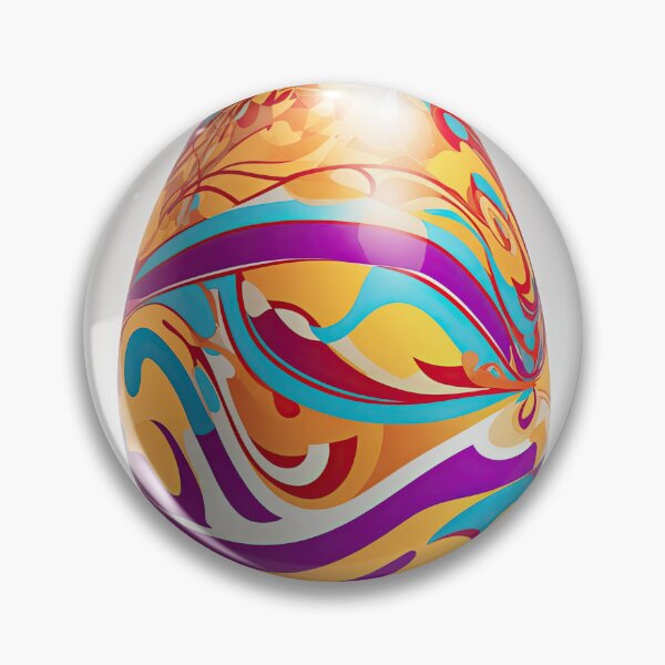 Item preview, Crazy color swirl easter egg designed and sold by ArtyBuys.