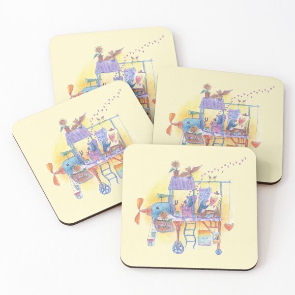 Item preview, Two penguins on an adventure in airplane art studio. designed and sold by PenguinGirl-Art.
