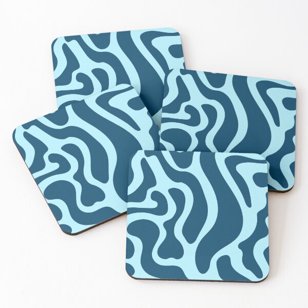Item preview, Dark and Bright Blue Liquid Pattern designed and sold by bjornkutiak.