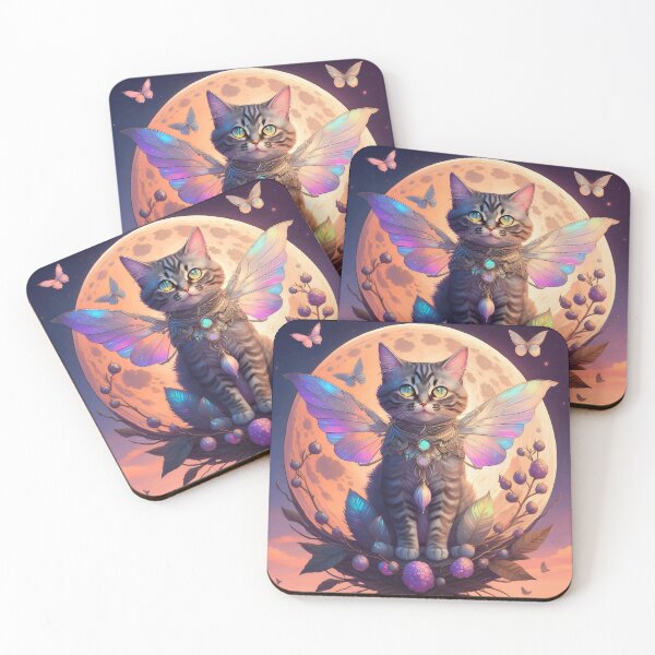 Item preview, Fantasy Tabby Fairy Cat designed and sold by The Devil That You Forgot.