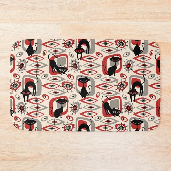 Item preview, Vintage Atomic Cats - Red designed and sold by DaveSavageArt.