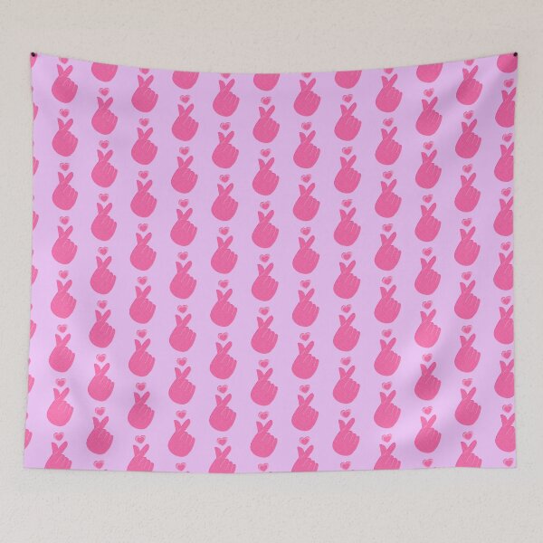 Item preview, Pink and purple Finger Heart designed and sold by Charlottieloux.