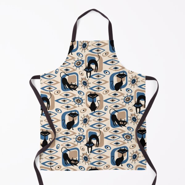 Item preview, Vintage Atomic Cats - Blue designed and sold by DaveSavageArt.