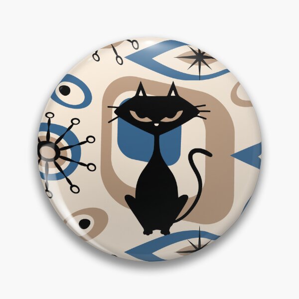 Item preview, Vintage Atomic Cats - Blue designed and sold by DaveSavageArt.