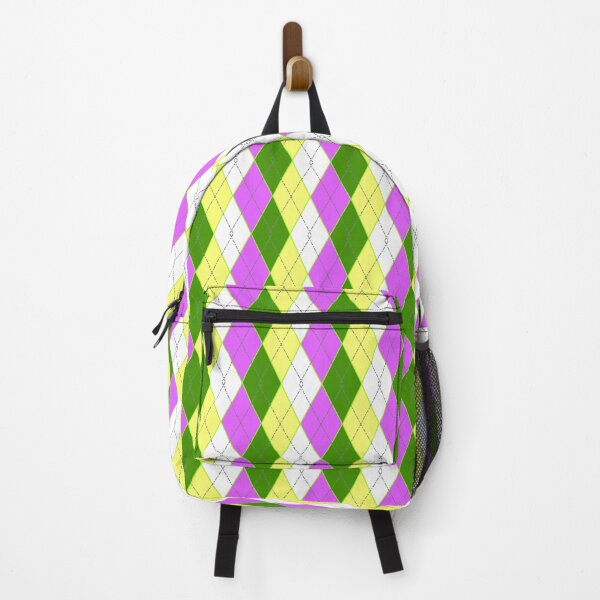 Item preview, the lime prince bright neon colored argyle green yellow white and purple designed and sold by Michael Stewart.