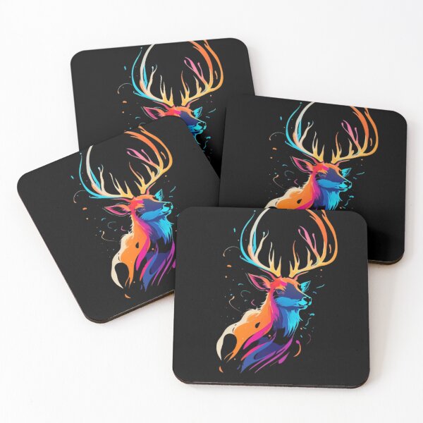 Item preview, Kawaii Prism Deer: Geometric Colorful Delight designed and sold by irosh madushan.