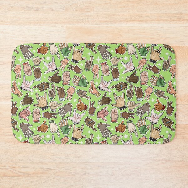 Item preview, Human Hands on Lime Green Background designed and sold by Carlo-Atzei.