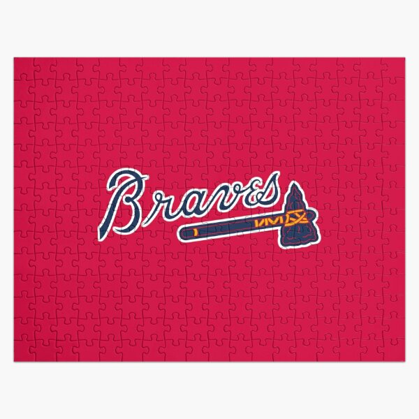 Skull Baseball Atlanta Braves Jigsaw Puzzle