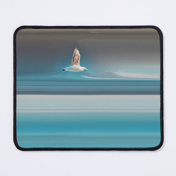 Item preview, Seagull in Flight Coastal Minimalist Art - Flying Coastal Bird 3 of 4 designed and sold by Beachy.
