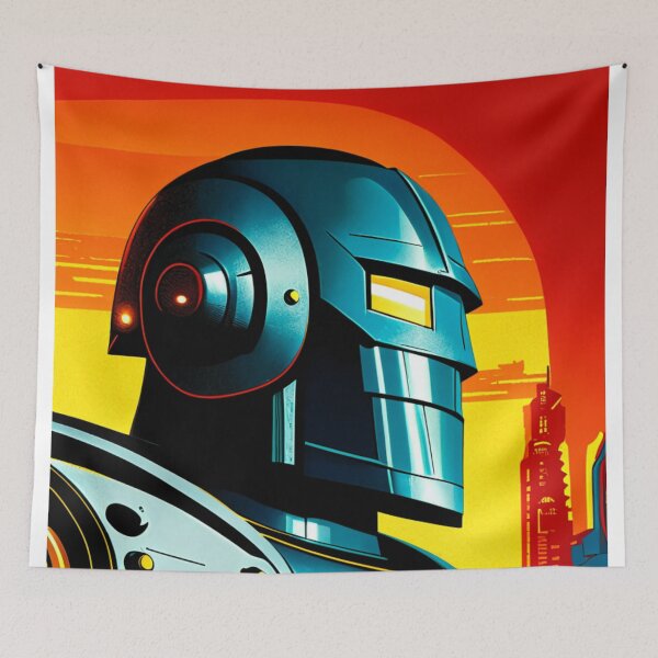 Item preview, Giant Robot - Pop Art  designed and sold by RobotAIArt.