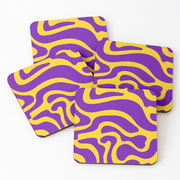 Item preview, Yellow and Purple Orange Liquid Pattern designed and sold by bjornkutiak.