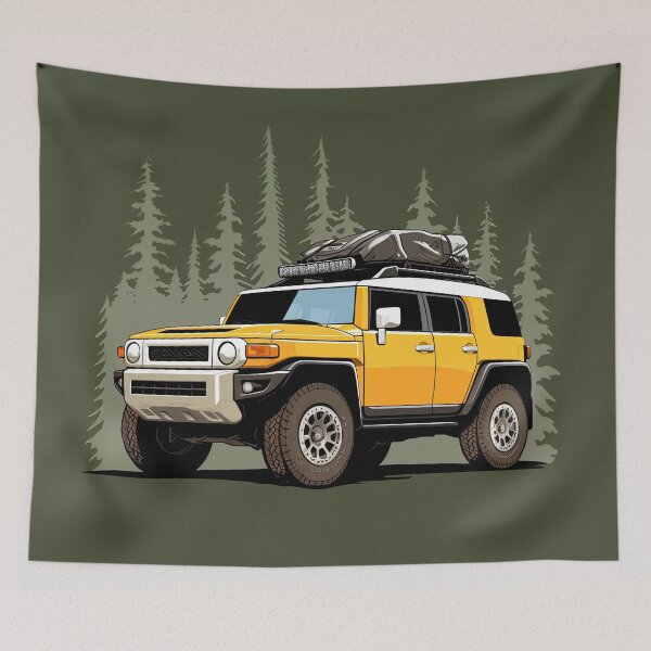 Item preview, FJ Cruiser Overlander in forest designed and sold by blackdogshop.