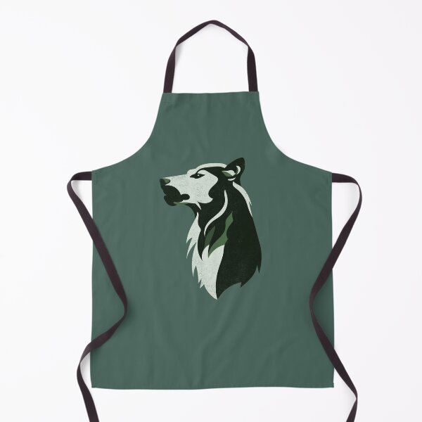 Item preview, Minimalist Lone Wolf in Green tones Nº 3 Grunge designed and sold by Bauani.
