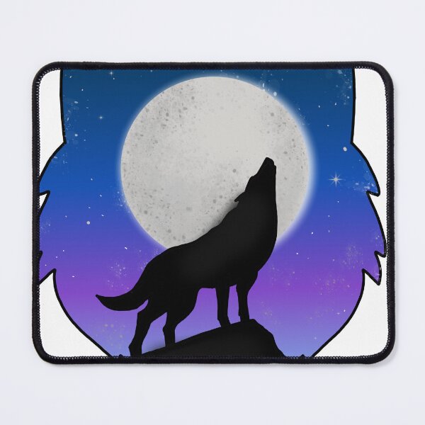 Aperçu de l'œuvre Esthétique du loup noir hurlant créée et vendue par hemp3x.