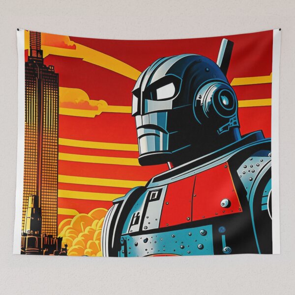 Item preview, Giant Robot - Pop Art  designed and sold by RobotAIArt.