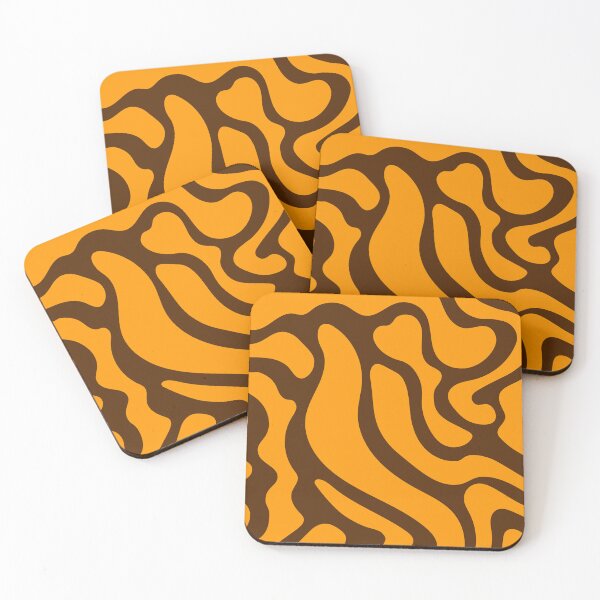 Item preview, Lava Brown Orange Liquid Pattern designed and sold by bjornkutiak.