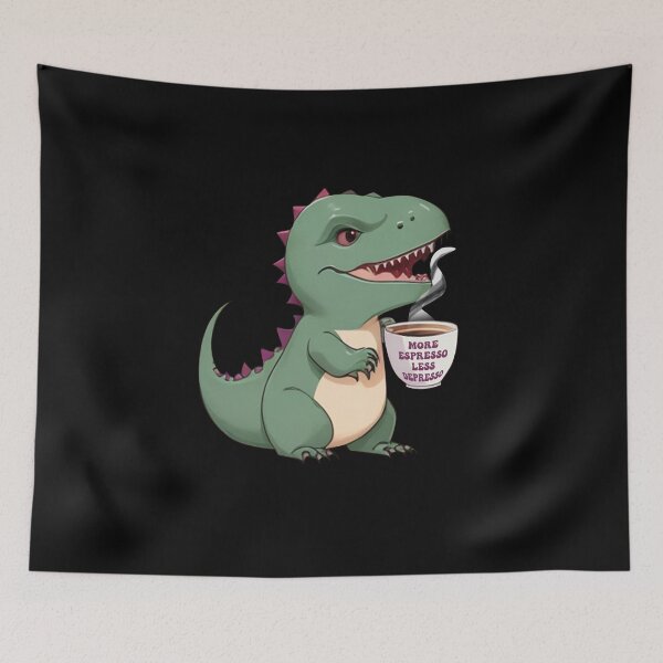 Item preview, T-Rex Coffee Time: More Espresso, Less Depresso designed and sold by Ridaelb.