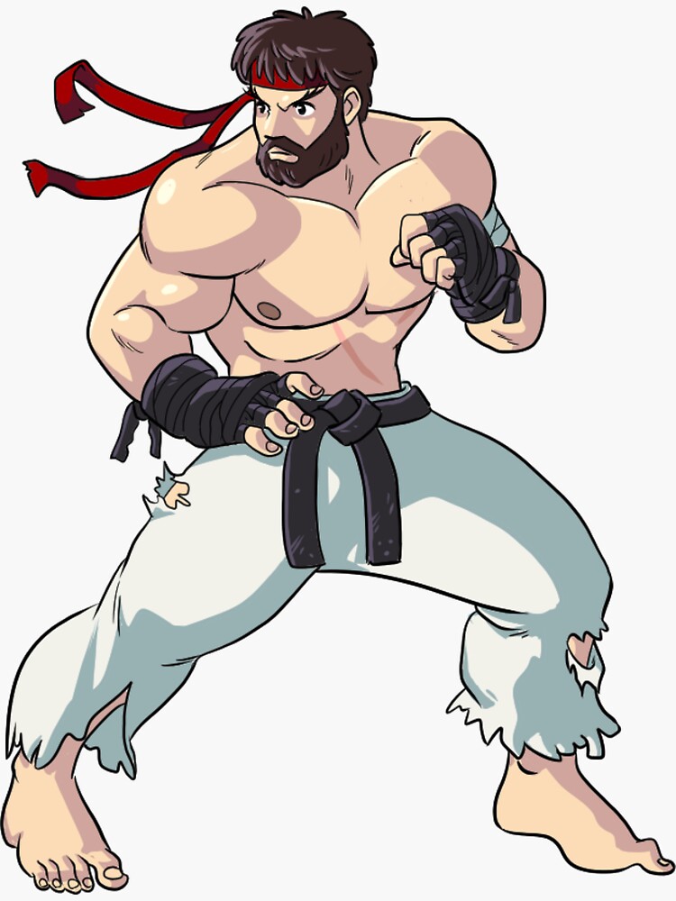 Ryu sf5 - Street Fighter Sticker for Sale by omenastore