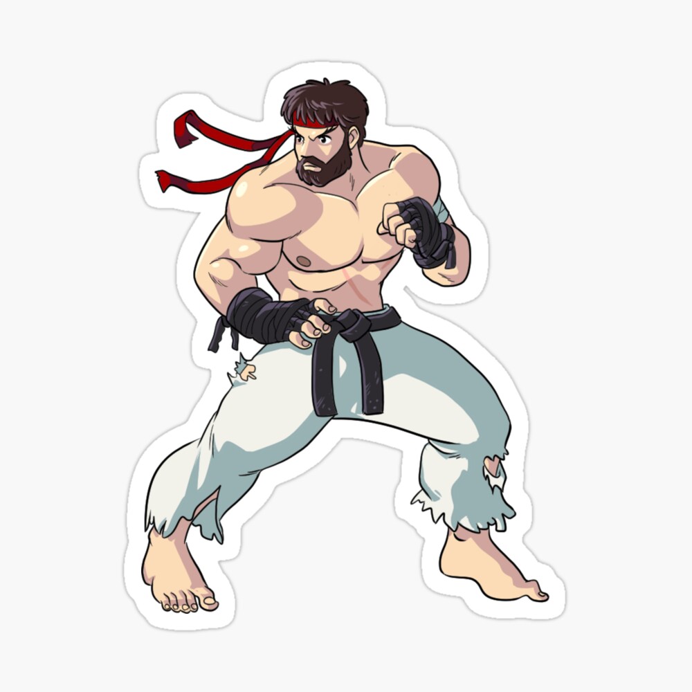 Street Fighter 3.3 - Ryu Sticker by Den23