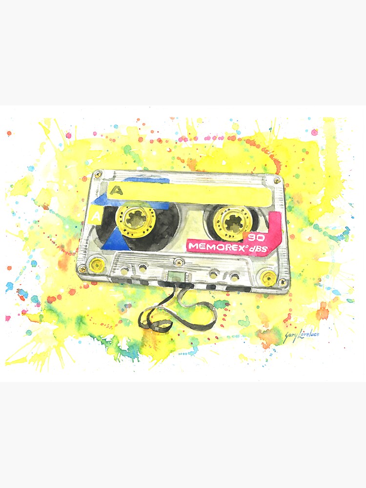 Thumbnail 3 of 3, Sticker, 90s Cassette Tape by Gary Lovelace designed and sold by artmangary.