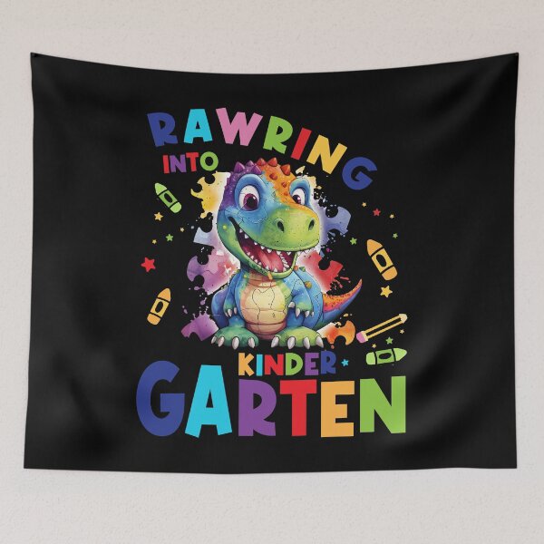 Item preview, Back to School Rawring Into Kindergarten T-Rex Dinosaur designed and sold by aylastyle.