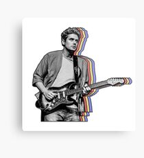John Mayer Layered Metal Print