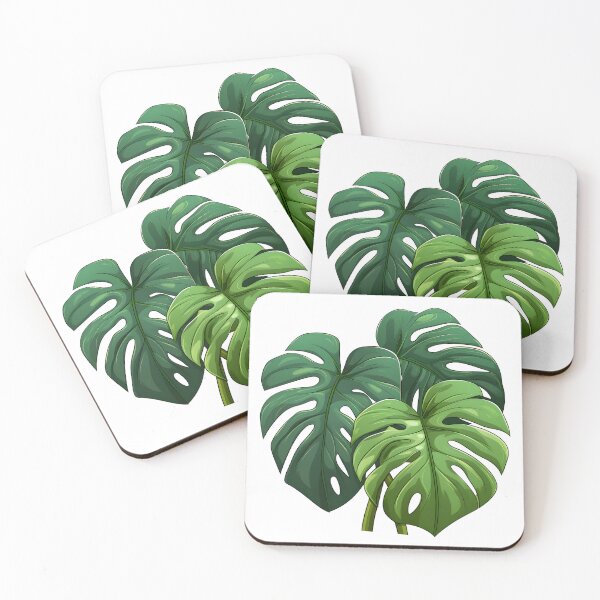 Item preview, Green monstera leaves designed and sold by naatala.
