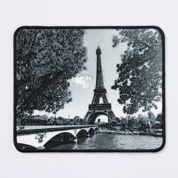 Item preview, The Eiffel Tower, Paris, Ash Blue, Travel Poster - France's Structural Masterpiece Known as The Symbol of Love designed and sold by studioSharonKay.