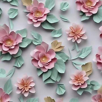 Artwork thumbnail, LEAVES AND ROSES by DIGILEGA