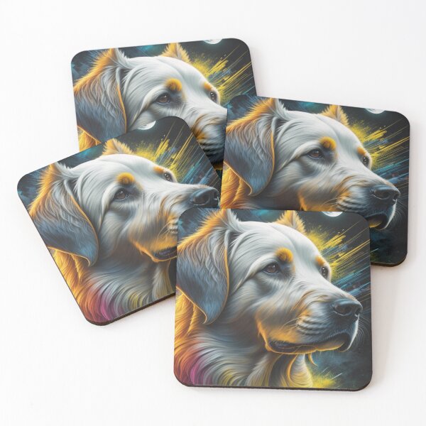 Item preview, hairy colorful dog with moon iPhone Cases designed and sold by fowzi shokri.