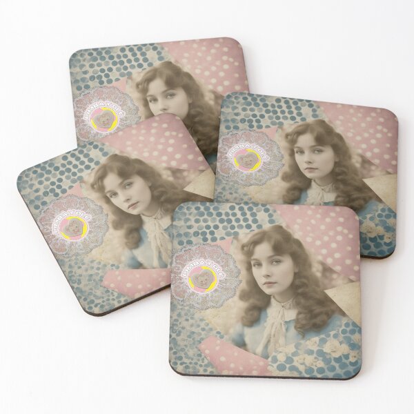 Item preview, Alice in Borderland, vintage collage, photo of a dreamy girl designed and sold by Pimbayole.