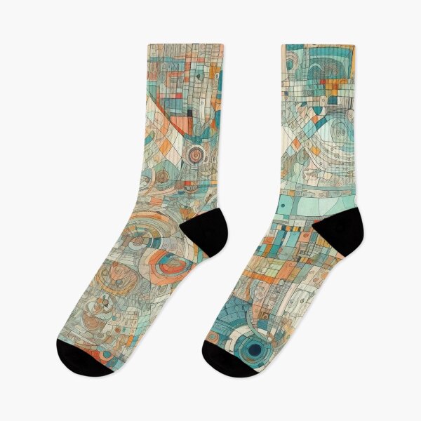 Item preview, Geometric wonder: Colorful curves, mapped worlds, intricate cityscapes. designed and sold by WhiteWolfe0127.