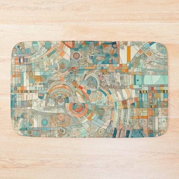 Item preview, Geometric wonder: Colorful curves, mapped worlds, intricate cityscapes. designed and sold by WhiteWolfe0127.