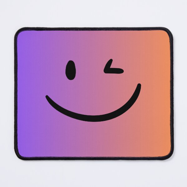 Item preview, Winking face with purple, pink and orange gradient background designed and sold by Susan-Marie220.