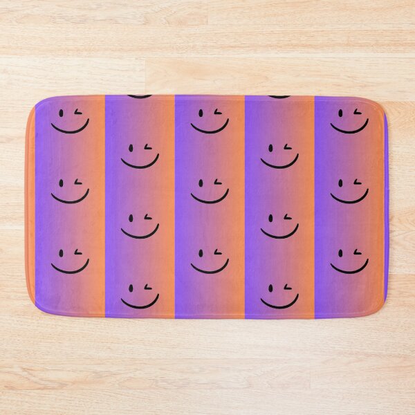Item preview, Winking face with purple, pink and orange gradient background designed and sold by Susan-Marie220.