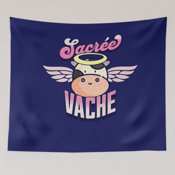 Aperçu de l'œuvre Sacrée Vache - Vache sacrée ! créée et vendue par Sir Meow Meow.