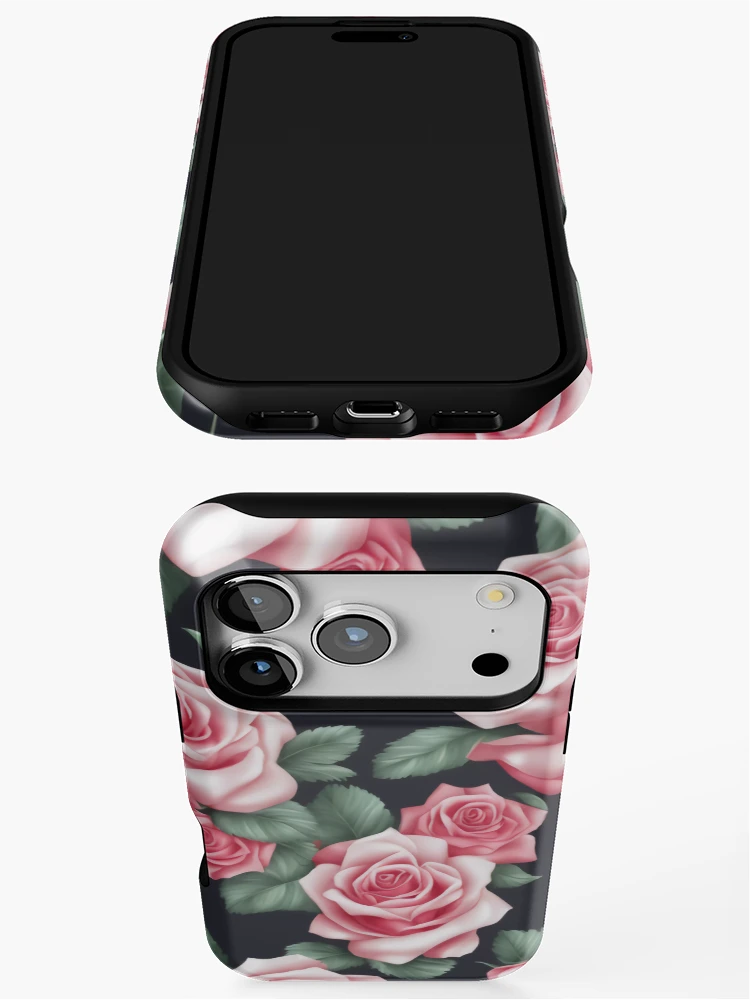 Thumbnail 3 of 4, iPhone Case, SILK ROSES designed and sold by DIGILEGA.