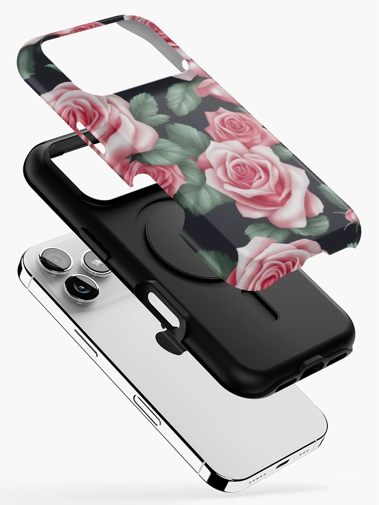 Thumbnail 2 of 4, iPhone Case, SILK ROSES designed and sold by DIGILEGA.
