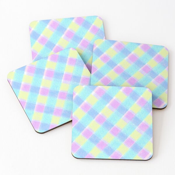 Item preview, Textured Checkered Pattern in Pastel Vaporwave Colors designed and sold by Daydreamer Alley.