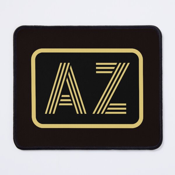 Item preview, AZ Initials Gold Geometric Letters designed and sold by Jeallan Designs.
