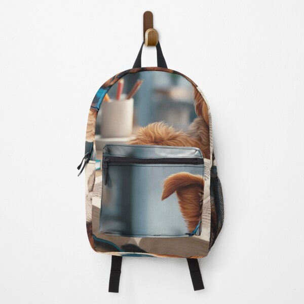Item preview, Super Cute Dog Reading in The Kitchen Concept Art designed and sold by AllOfUsOrNone.