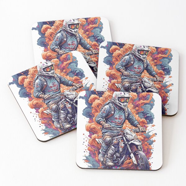 Artikelvorschau, Motocross Moto Trippy Acid Wave Honda XR Melted Fox Racing entworfen und verkauft von wojysmokes.
