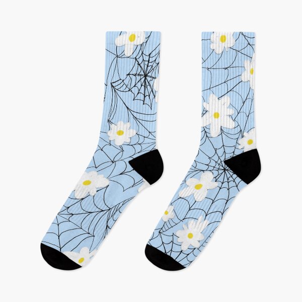 Item preview, Daisies and Cobwebs, Blue designed and sold by Daydreamer Alley.